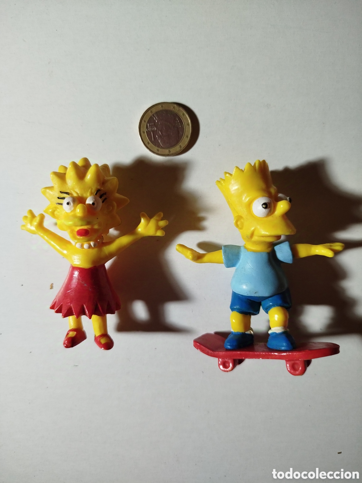 Figuras de goma y PVC: 2 figuras Simpsons retro - Foto 1