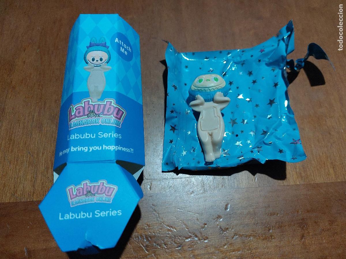 Gummi- und PVC-Figuren: LABUBU. COLOR AZUL. SONNY ANGEL PARA M&Oacute;VIL. SIN USAR. S&Iacute; ABIERTO. B-5