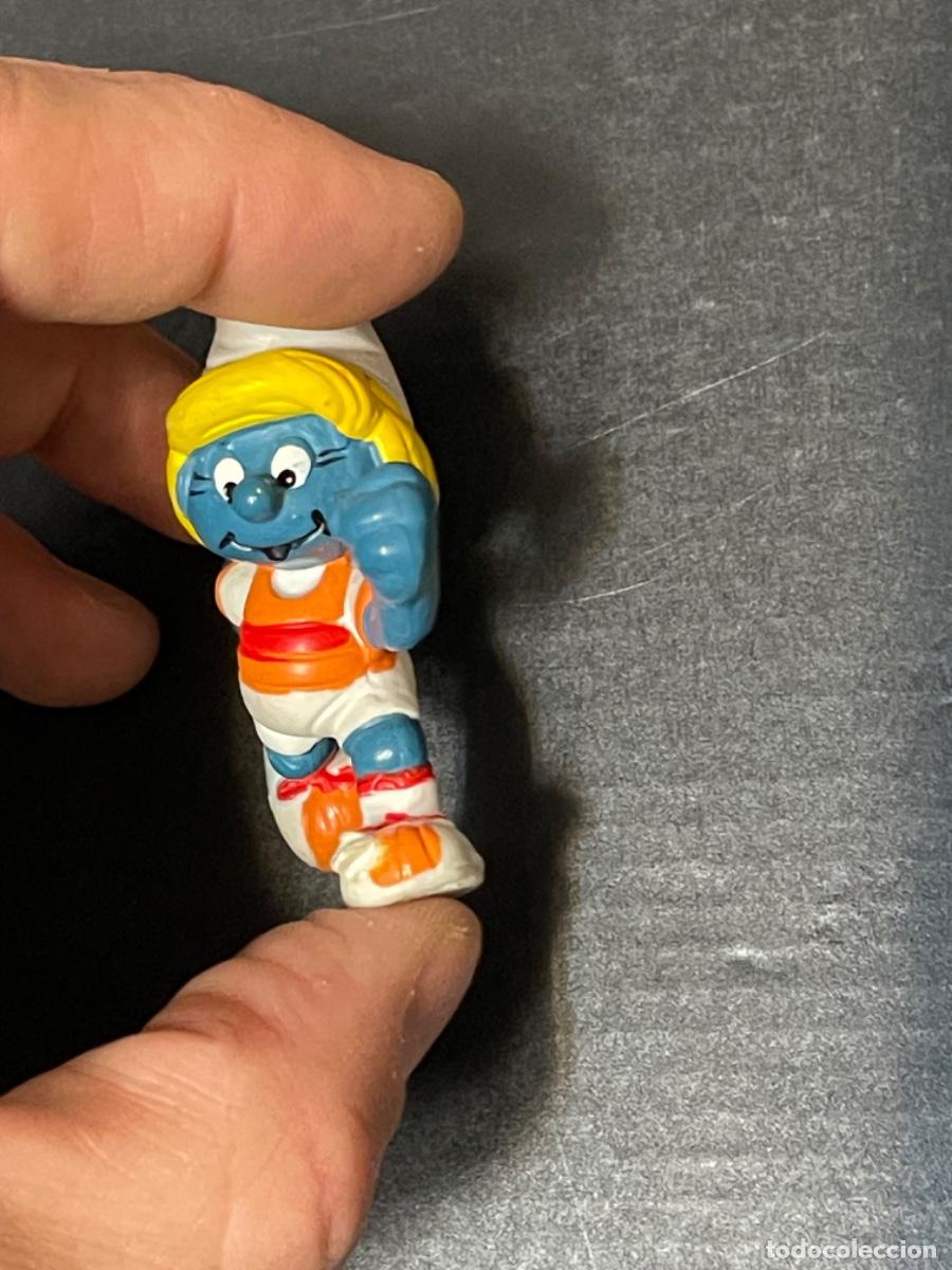 Figuras de goma y PVC: PITUFINA MARAT&Oacute;N LOS PITUFOS - Foto 5