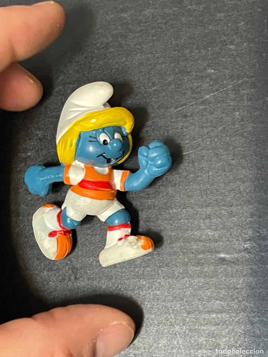 Figuras de goma y PVC: PITUFINA MARAT&Oacute;N LOS PITUFOS - Foto 6