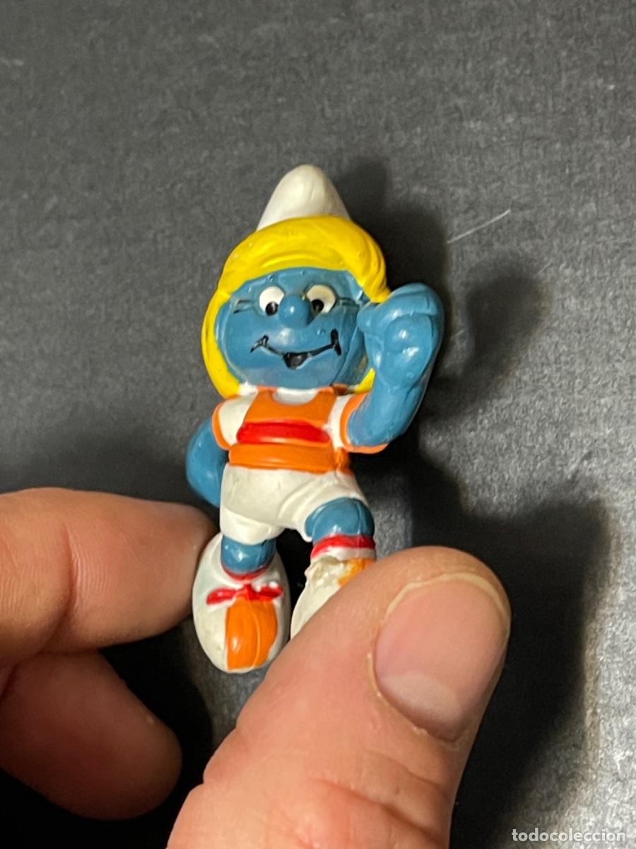 Figuras de goma y PVC: PITUFINA MARAT&Oacute;N LOS PITUFOS - Foto 9