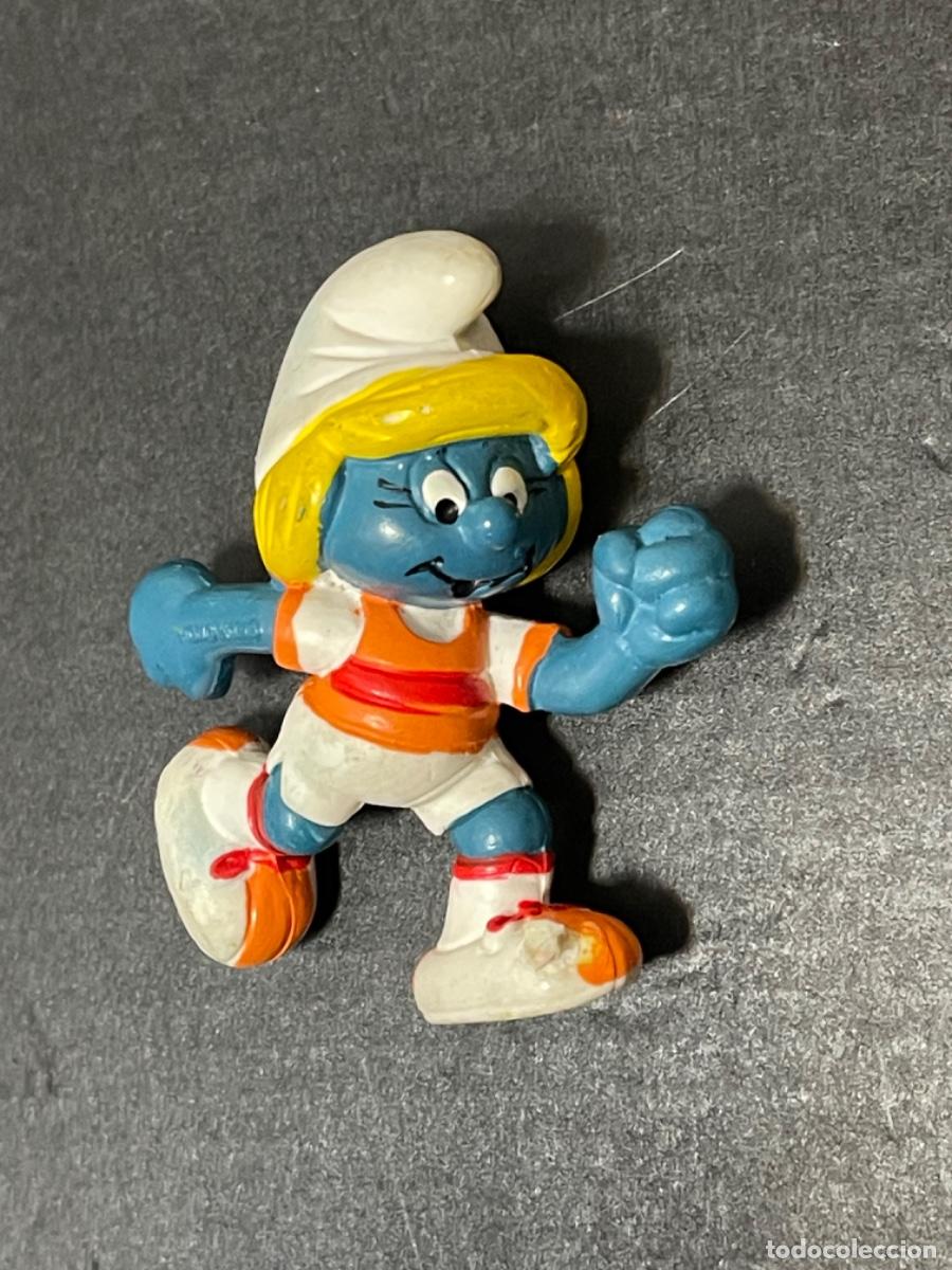 Figuras de goma y PVC: PITUFINA MARAT&Oacute;N LOS PITUFOS - Foto 10