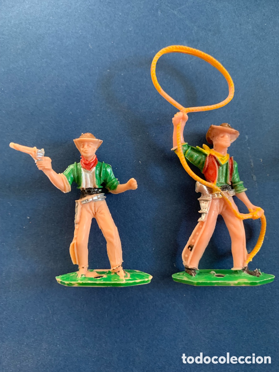 Figuras de goma y PVC: Vaqueros pl&aacute;stico 5 cm