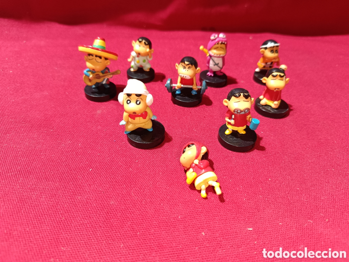 Figuras de Goma y PVC: Lote 9 figuras Shinchan Phoskitos