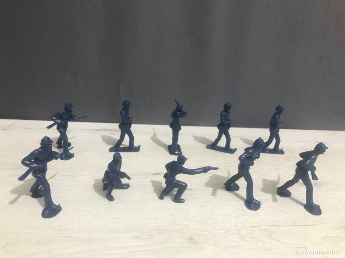 Figuras de goma y PVC: Lote de 10 figuras de pl&aacute;stico del ej&eacute;rcito chino - Foto 16