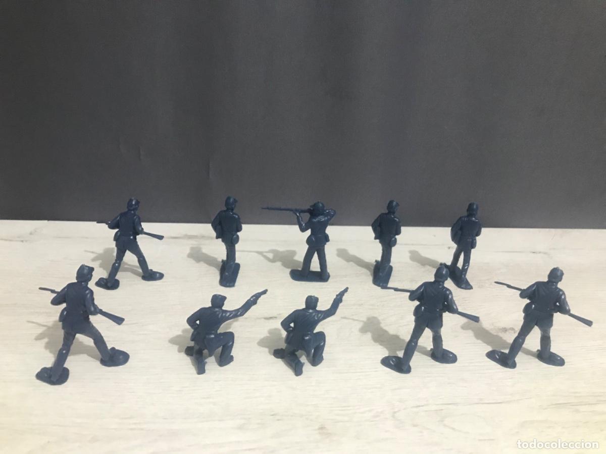 Figuras de goma y PVC: Lote de 10 figuras de pl&aacute;stico del ej&eacute;rcito chino - Foto 17