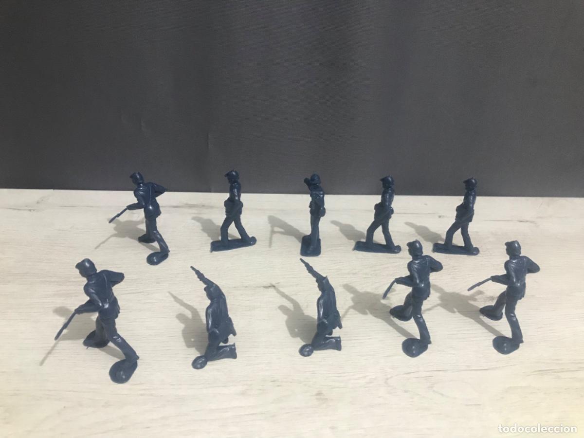 Figuras de goma y PVC: Lote de 10 figuras de pl&aacute;stico del ej&eacute;rcito chino - Foto 18
