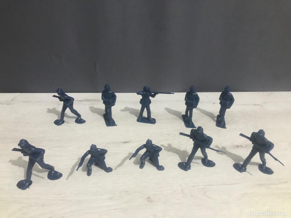 Figuras de goma y PVC: Lote de 10 figuras de pl&aacute;stico del ej&eacute;rcito chino - Foto 19