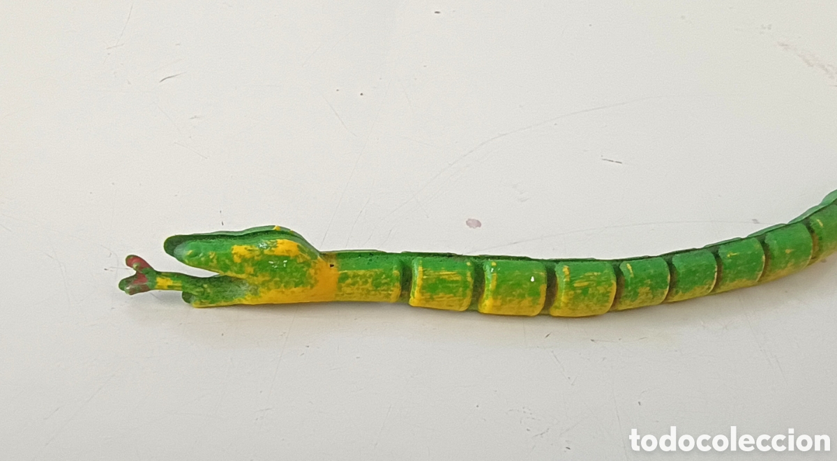 Figuras de Goma y PVC: Serpiente goma jiggler mu&ntilde;eco juguete figura vintage