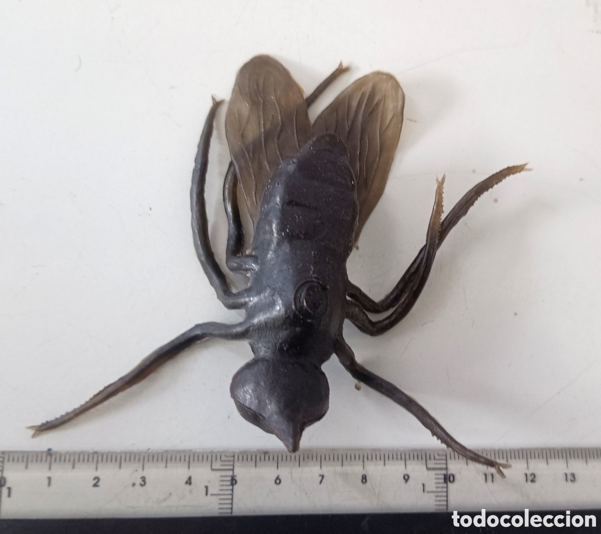 Figuras de Goma y PVC: Mosquito mosca insecto goma blanda jiggler mu&ntilde;eco juguete figura vintage