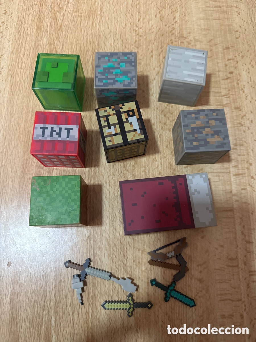 Figuras de goma y PVC: Lote minecraft raro lote - Foto 2
