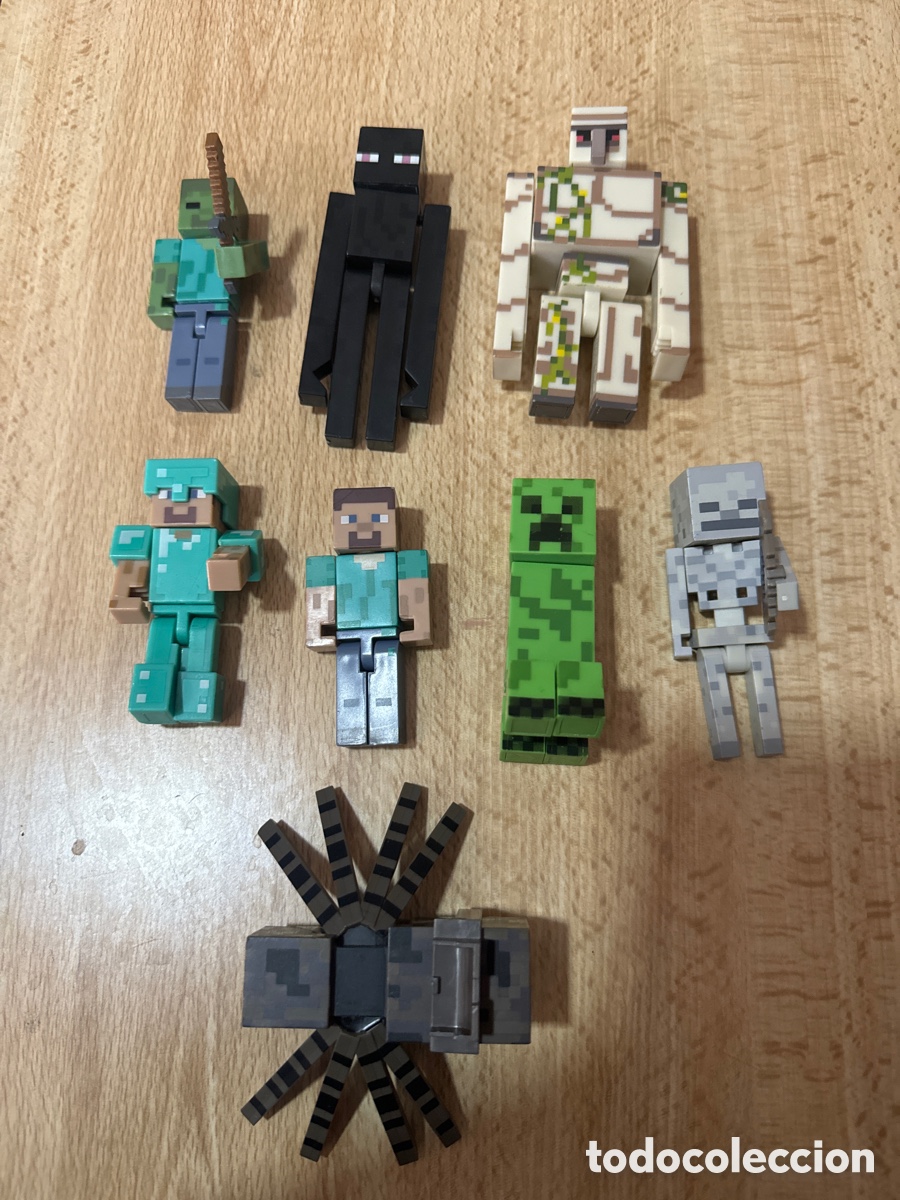 Figuras de goma y PVC: Lote minecraft raro lote - Foto 1