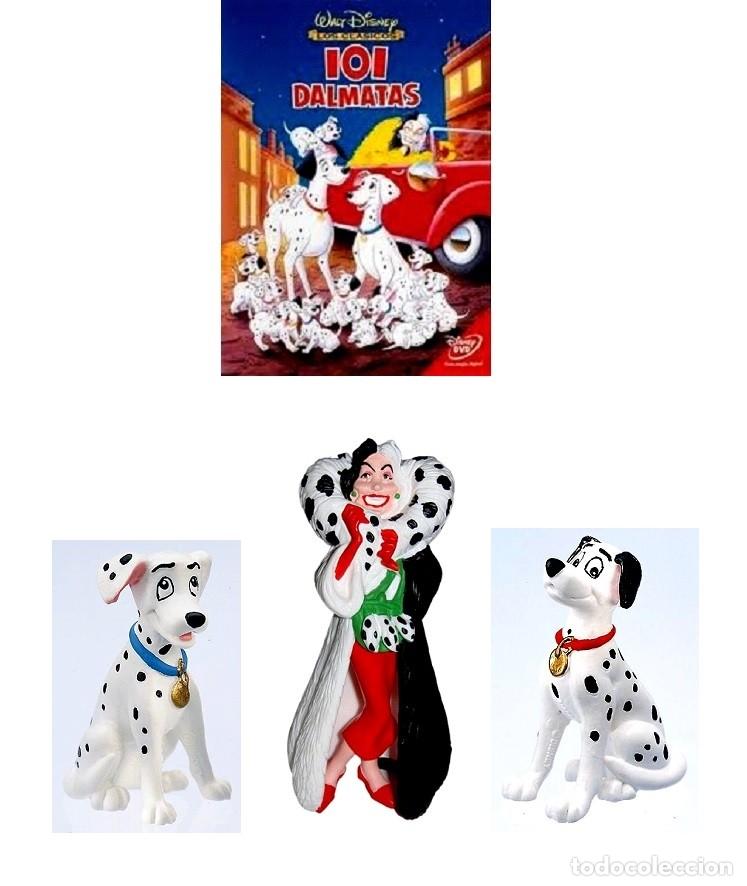 Figuras de goma y PVC: 3 FIGURAS PVC 101 DALMATAS - BULLYLAND - Foto 1
