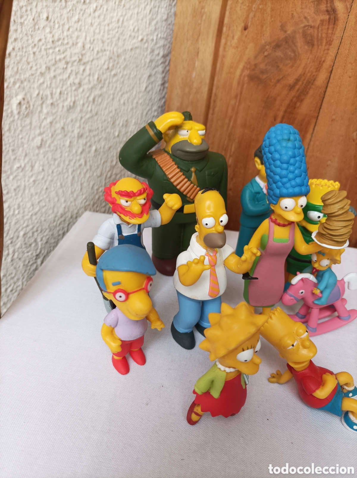 Figuras de goma y PVC: Lote figuras PVC Los Simpson - Foto 2