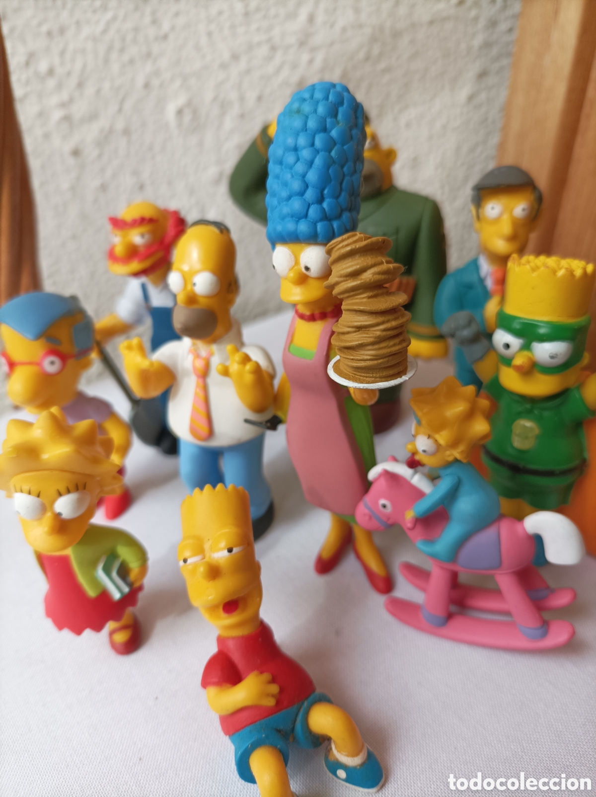 Figuras de goma y PVC: Lote figuras PVC Los Simpson - Foto 3