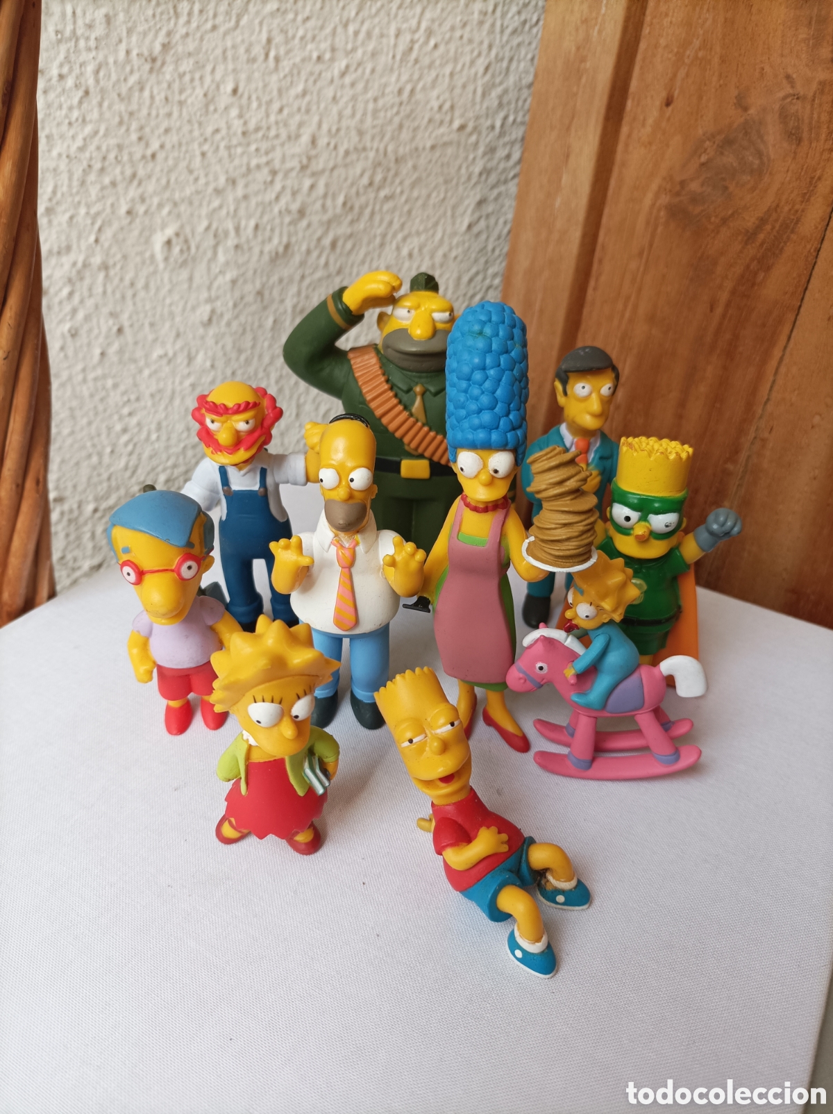 Figuras de goma y PVC: Lote figuras PVC Los Simpson - Foto 1
