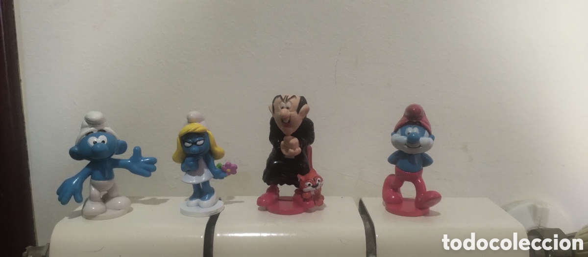 Figuras de goma y PVC: Pitufos de PVC marca peyo - Foto 1
