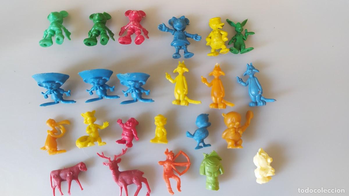 Figuras de goma y PVC: LOTE FIGURAS DE PLASTICO DUNKIN - Foto 1