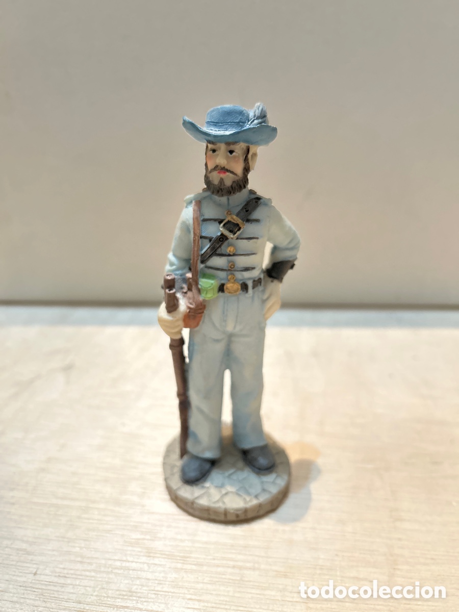 Figuras de goma y PVC: SOLDADO RESINA EJ&Eacute;RCITO CONFEDERADO - Foto 1