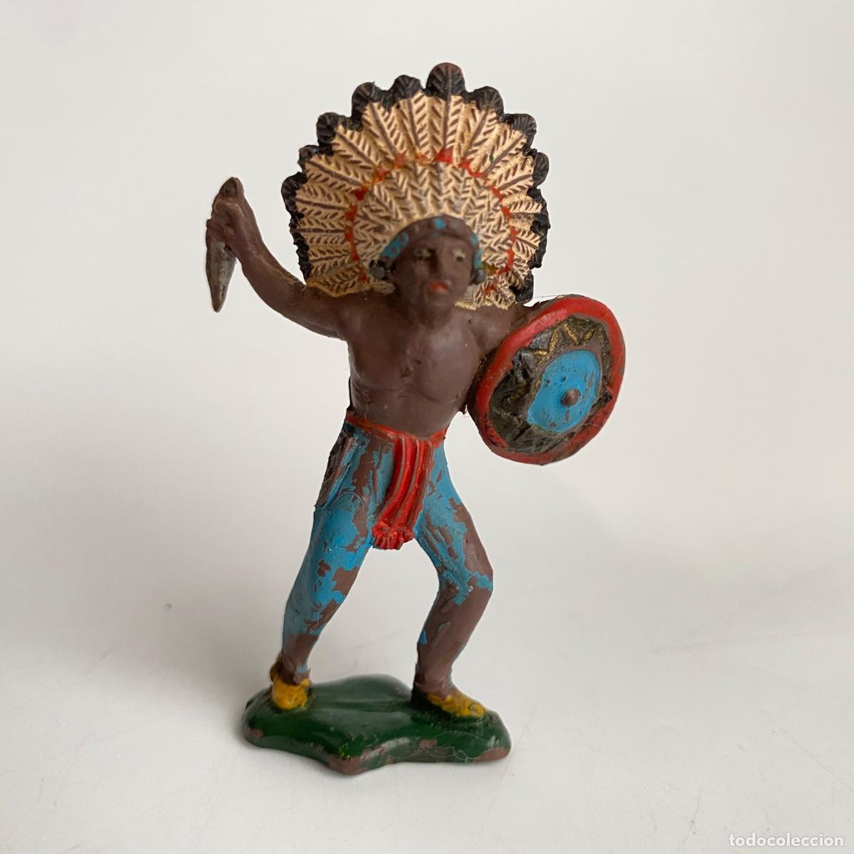 Figuras de goma y PVC: Guerrero indio de Teixido - Foto 1