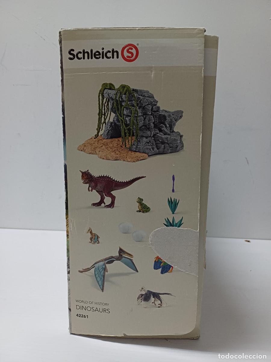 Figuras de goma y PVC: SET DE DINOSAURIOS CON CUEVA SCHLEICH. - Foto 7