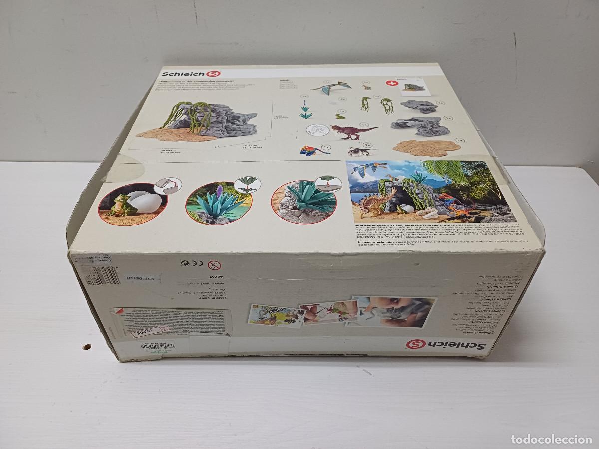 Figuras de goma y PVC: SET DE DINOSAURIOS CON CUEVA SCHLEICH. - Foto 8