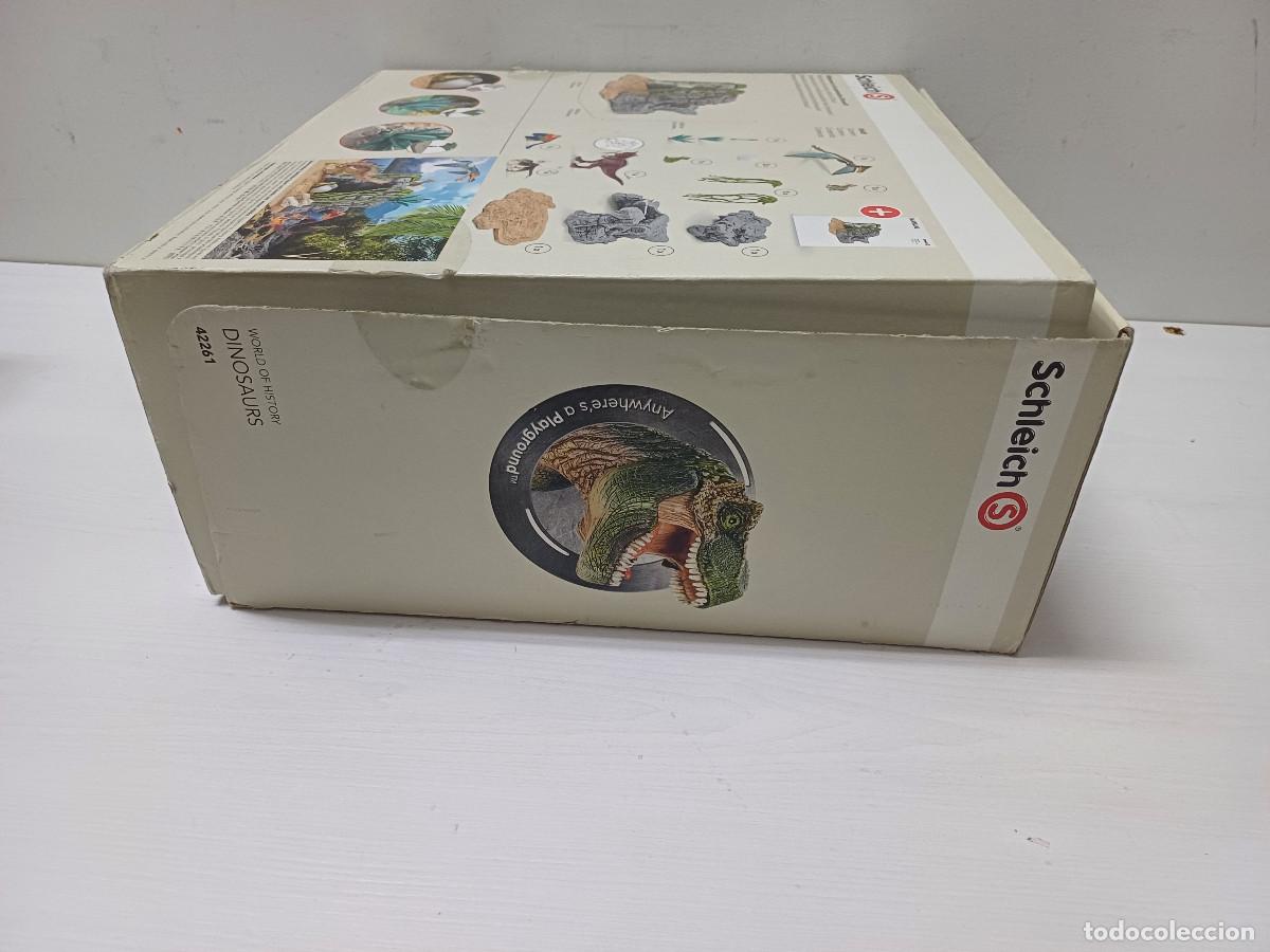 Figuras de goma y PVC: SET DE DINOSAURIOS CON CUEVA SCHLEICH. - Foto 10