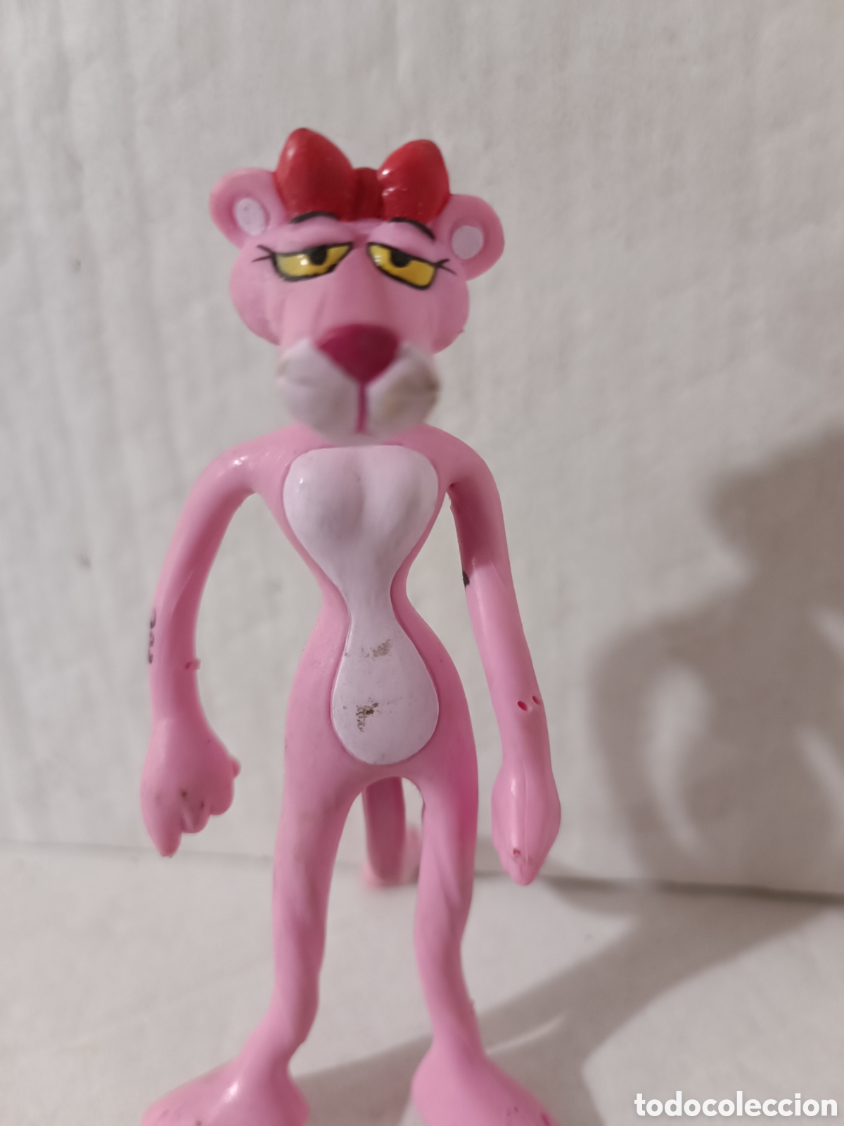 Figuras de goma y PVC: Figura pantera rosa , pl&aacute;stico flexible - Foto 2