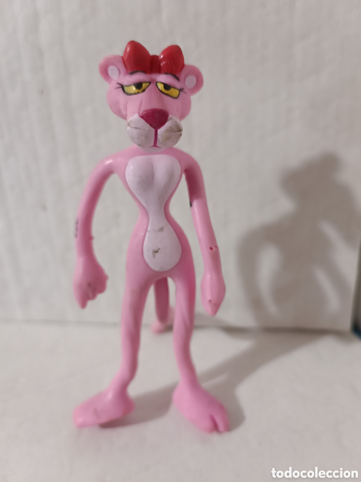 Figuras de goma y PVC: Figura pantera rosa , pl&aacute;stico flexible - Foto 3