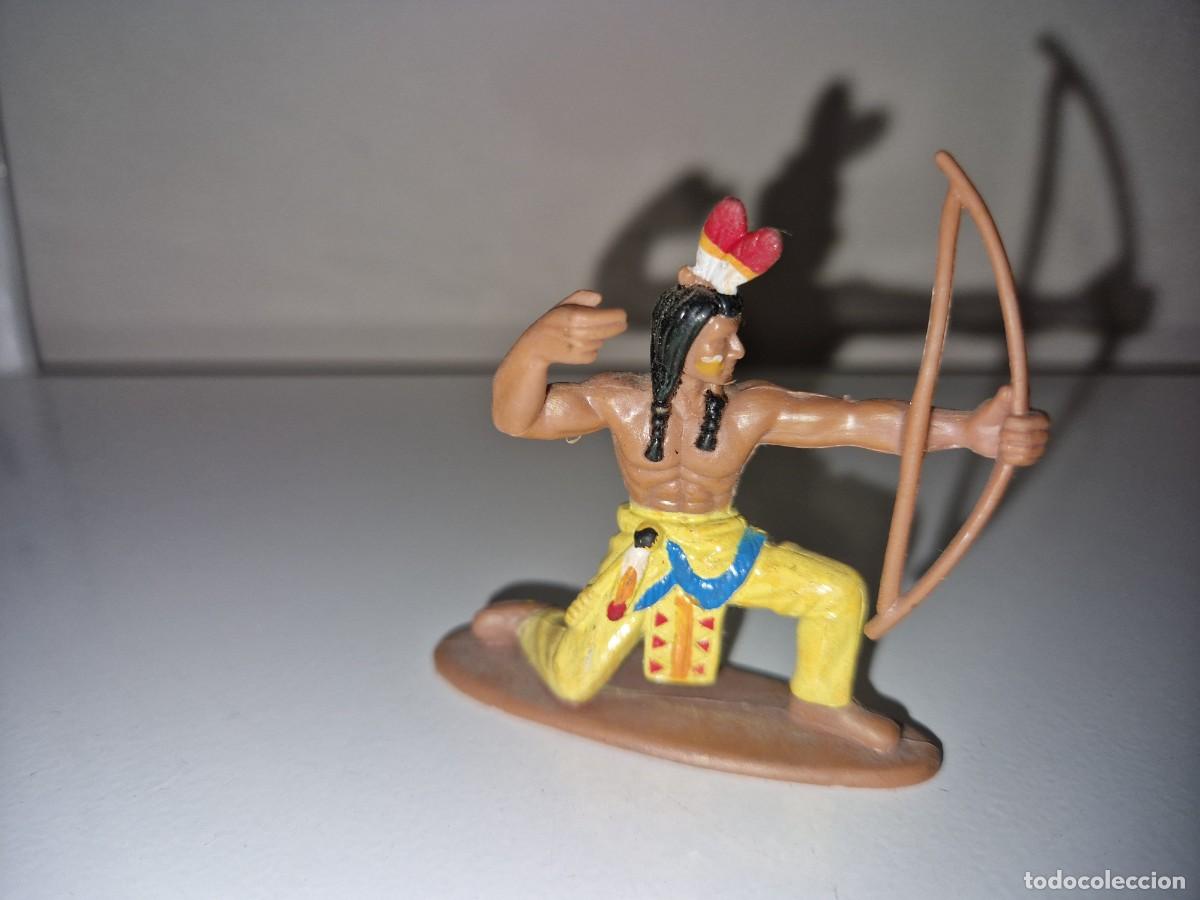 Figuras de goma y PVC: INDIO FIGURA DEL OESTE DE GOMA - Foto 1