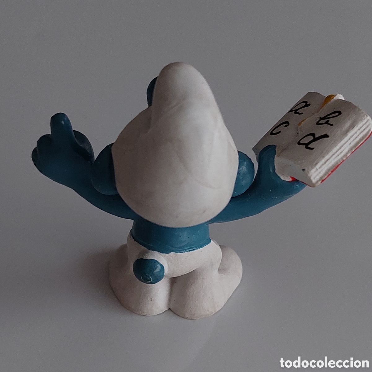 Figuras de goma y PVC: Pitufo profesor con libro W.Germany 1980 - Foto 6