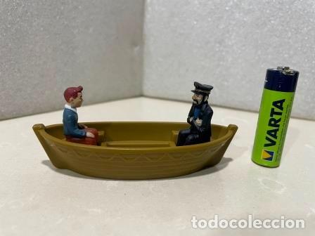 Figuras de goma y PVC: Mcdonalds - capitan Haddock y Tintin en barca - Foto 1