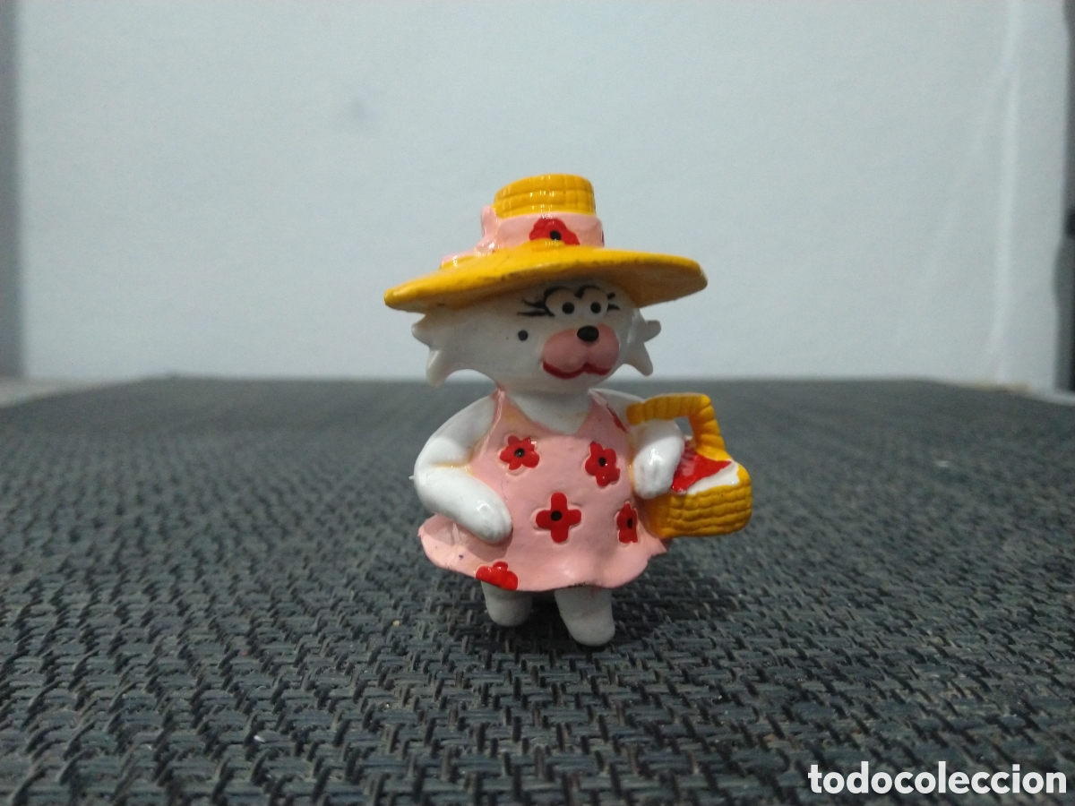 Figuras de goma y PVC: FIGURA PVC ISIDORO MC NAUGHT 1983 POLISTIL DIBUJOS ANIMADOS A&Ntilde;OS 80 SONIA SOMBRERO CESTA