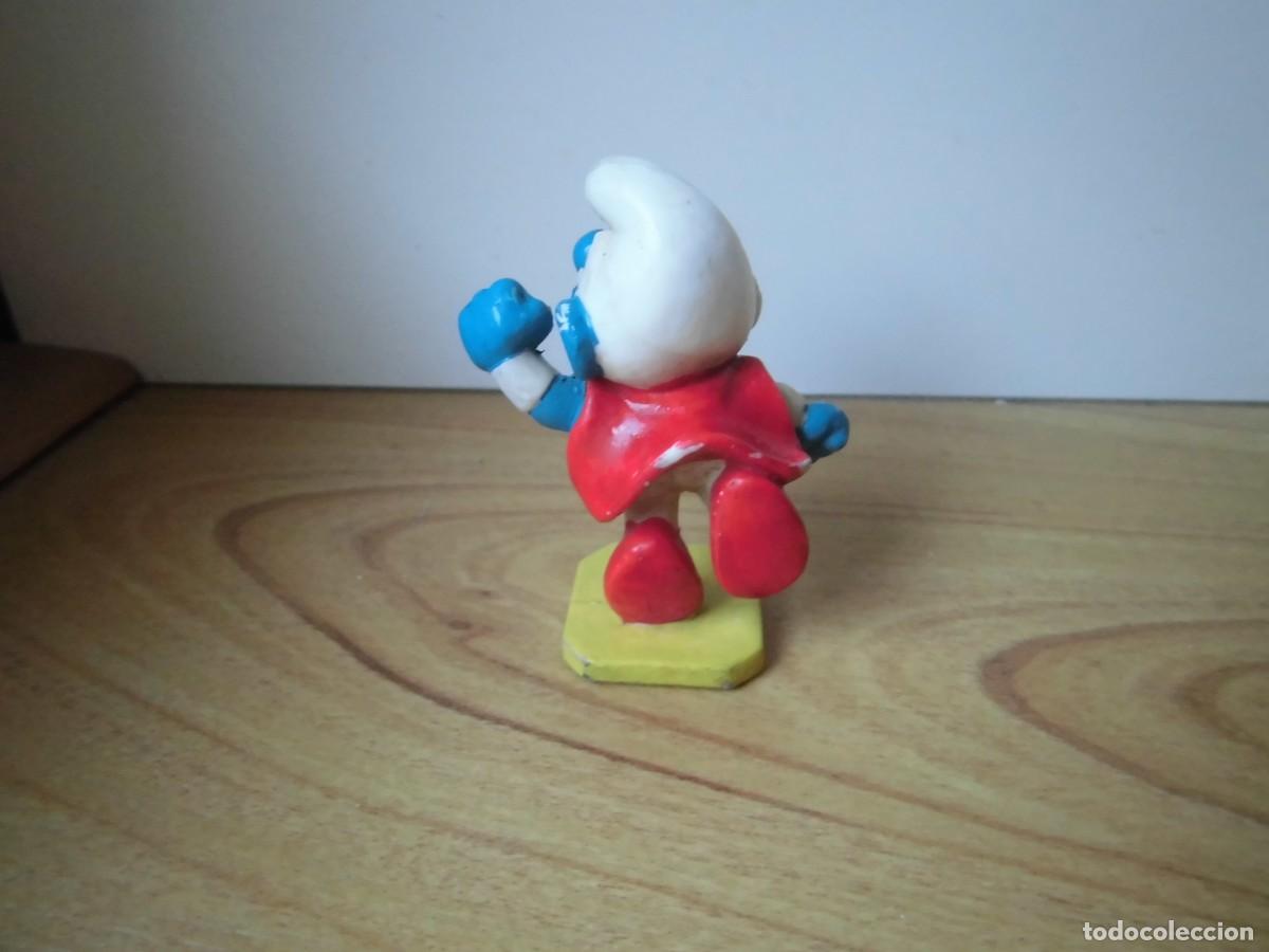 Figuras de goma y PVC: PITUFO SUPERMAN PEYO SMURF - Foto 2