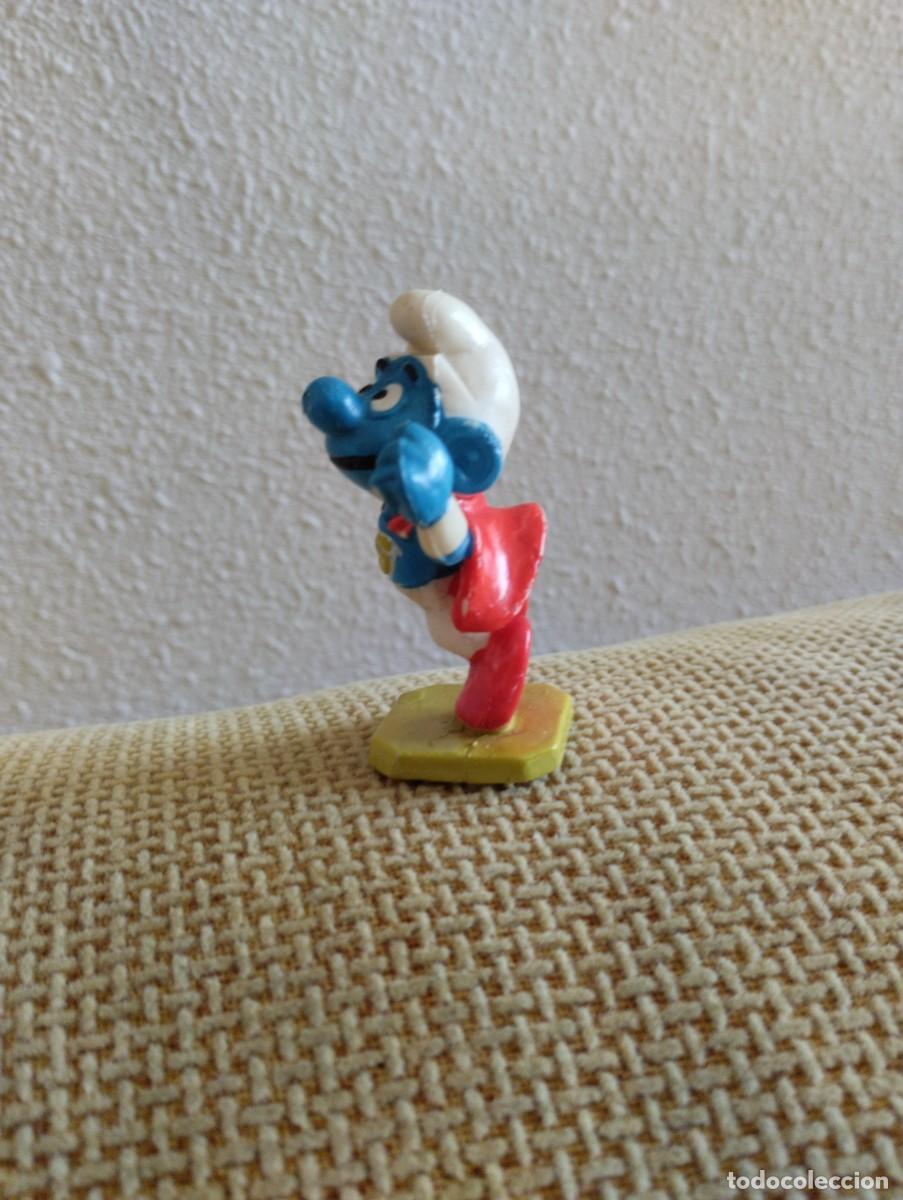 Figuras de goma y PVC: Pitufo de goma Superman - Foto 3