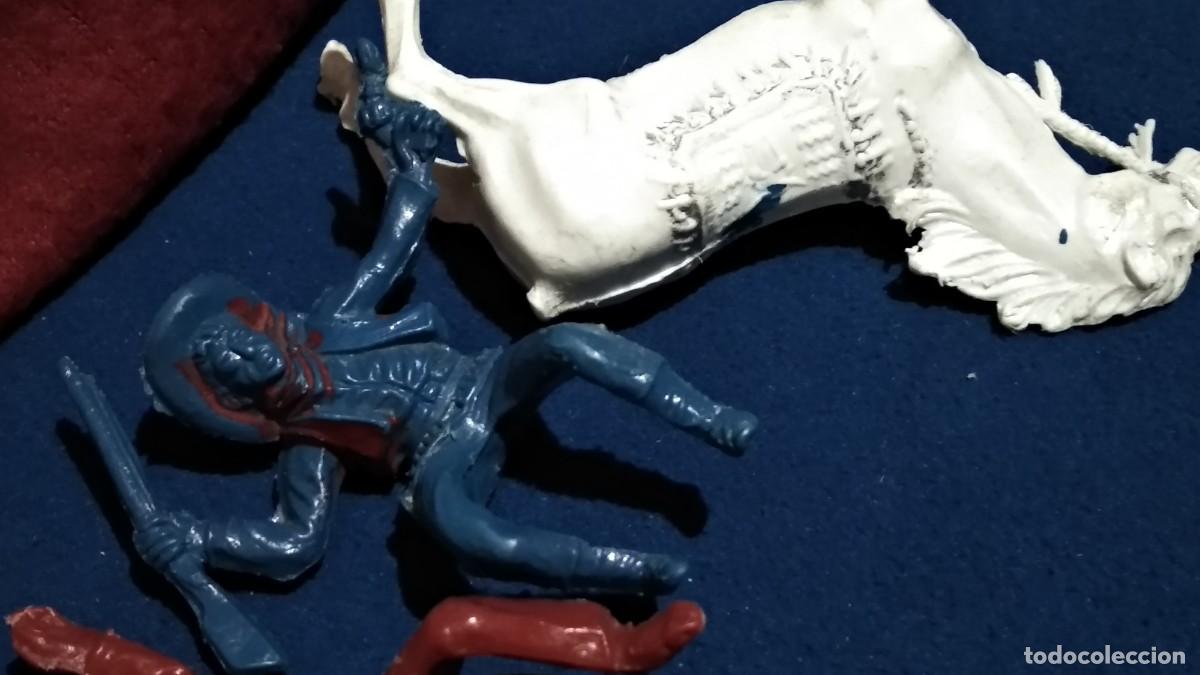 Figuras de goma y PVC: Lote mu&ntilde;ecos vintage pl&aacute;stico indios y vaqueros reamsa pech comansi ? - Foto 5