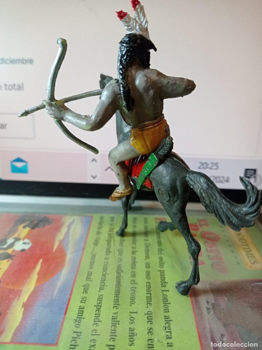 Figuras de goma y PVC: Indio con caballo de comansi - Foto 3