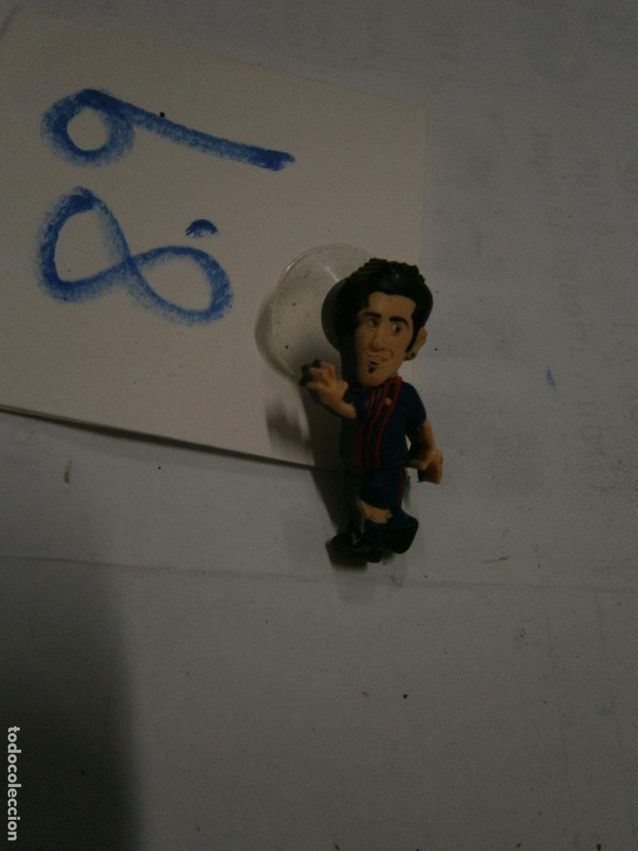 Rubber and PVC Figures: FIGURA DE GOMA O PVC - ANTIGUO JUGADOR FUTBOL CLUB BARCELONA