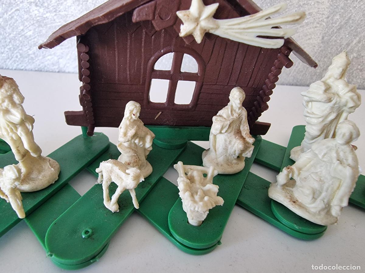 Figuras de goma y PVC: CURIOSO MINI BELEN DE PLASTICO - Foto 3