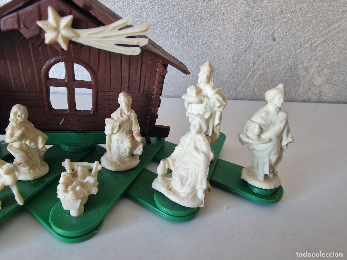 Figuras de goma y PVC: CURIOSO MINI BELEN DE PLASTICO - Foto 4