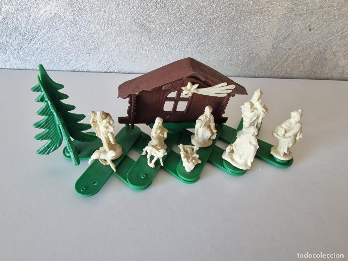 Figuras de goma y PVC: CURIOSO MINI BELEN DE PLASTICO - Foto 5
