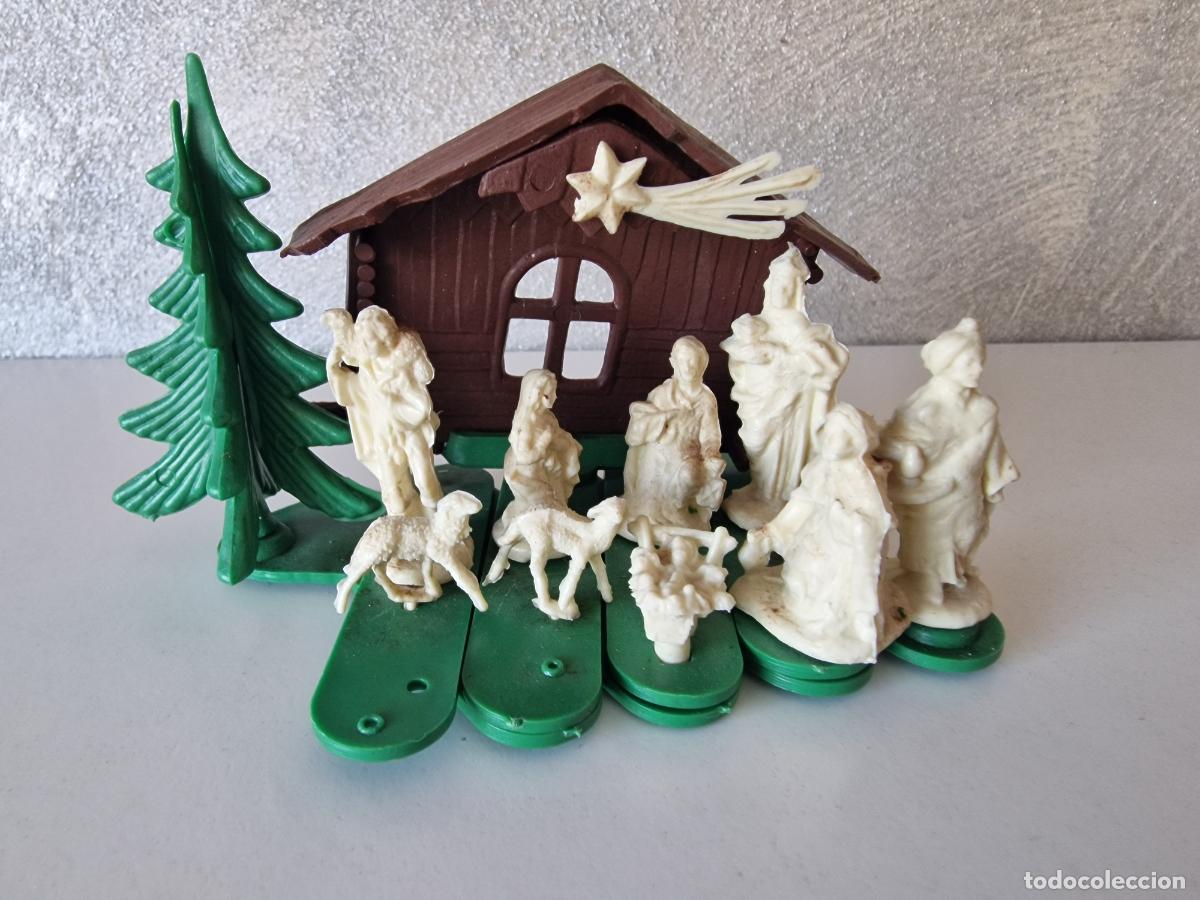 Figuras de goma y PVC: CURIOSO MINI BELEN DE PLASTICO - Foto 8
