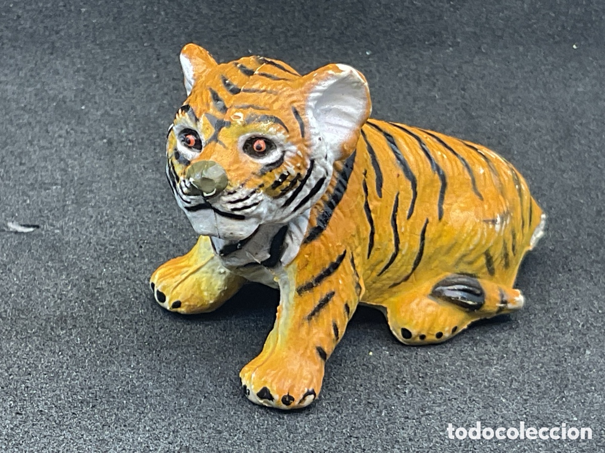 Figuras de goma y PVC: Figura en Pvc R&iacute;gido de Cachorro de Tigre.