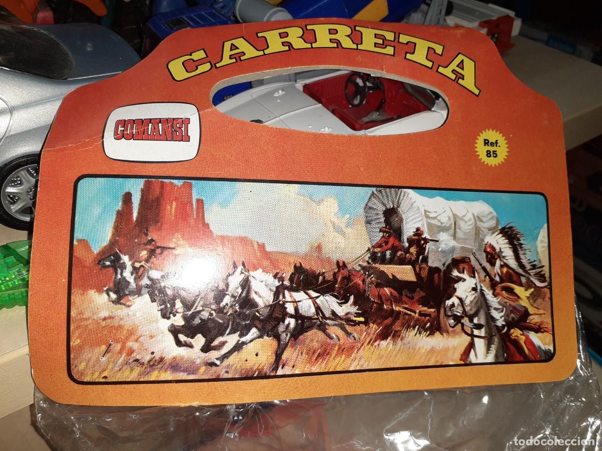 Figuras de goma y PVC: Carreta del Oeste.Comansi.Ref.85.Nueva,emblistada sin abrir. - Foto 2