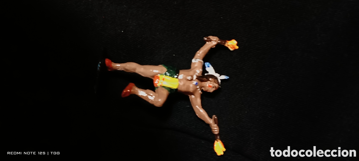 Figuras de goma y PVC: Indio de reamsa con antorchas - Foto 2
