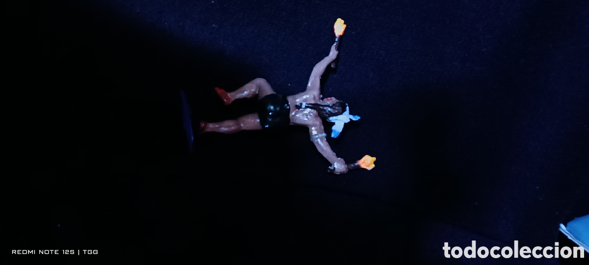 Figuras de goma y PVC: Indio de reamsa con antorchas - Foto 1