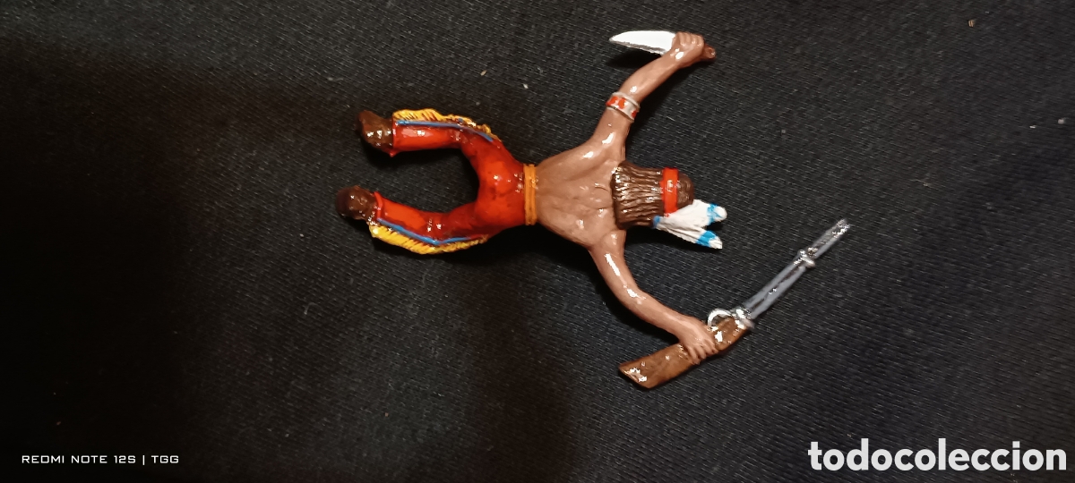 Figuras de goma y PVC: Indio a caballo de comansi - Foto 1