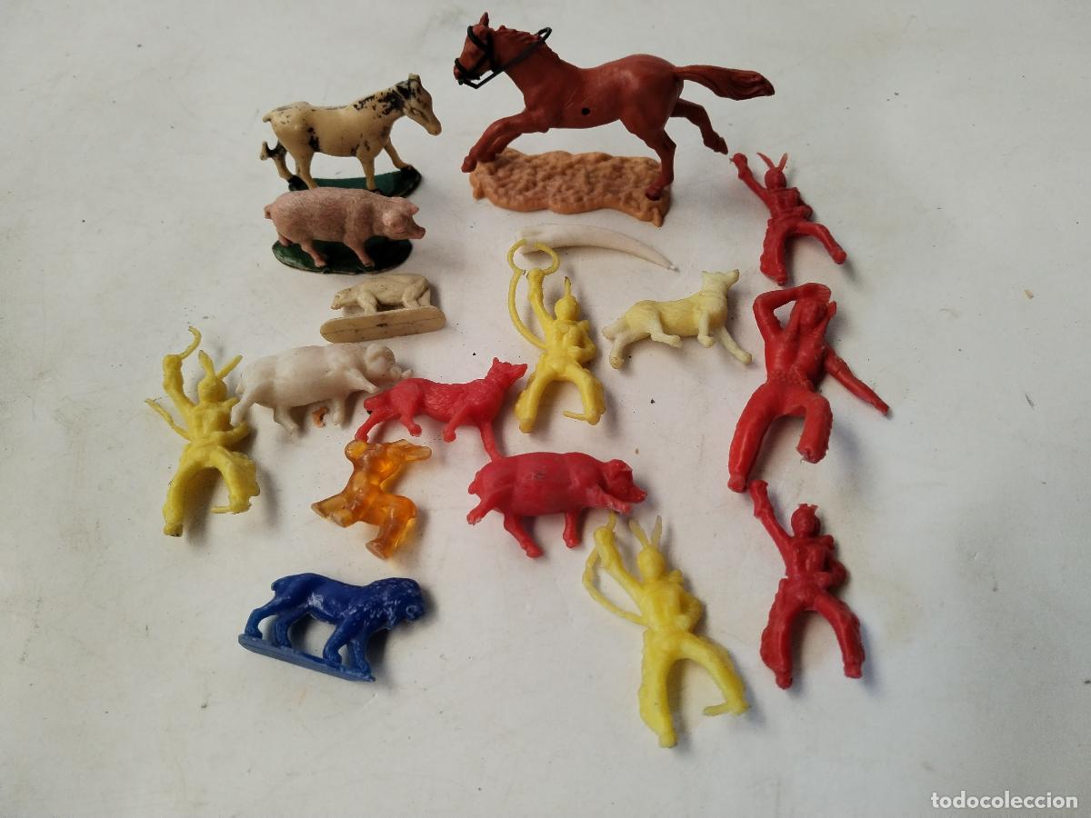 Figuras de goma y PVC: LOTE FIGURAS PVC A&Ntilde;O 1970 ORIGINAL VINTAGE - c129