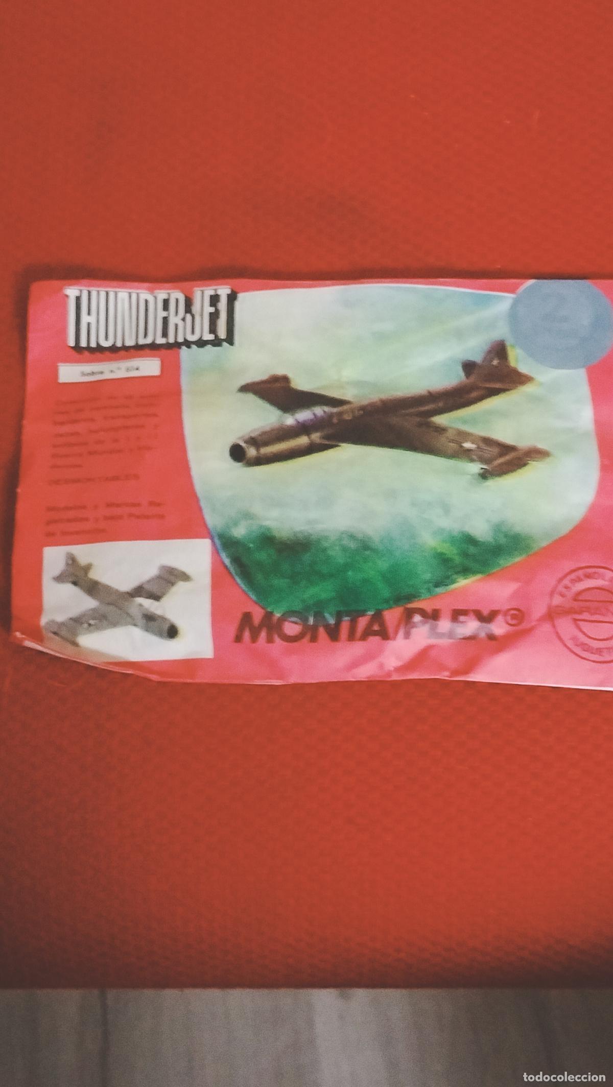 Figuras de goma y PVC: ANTIGUO SOBRE MONTA-PLEX THUNDERJET - Foto 1