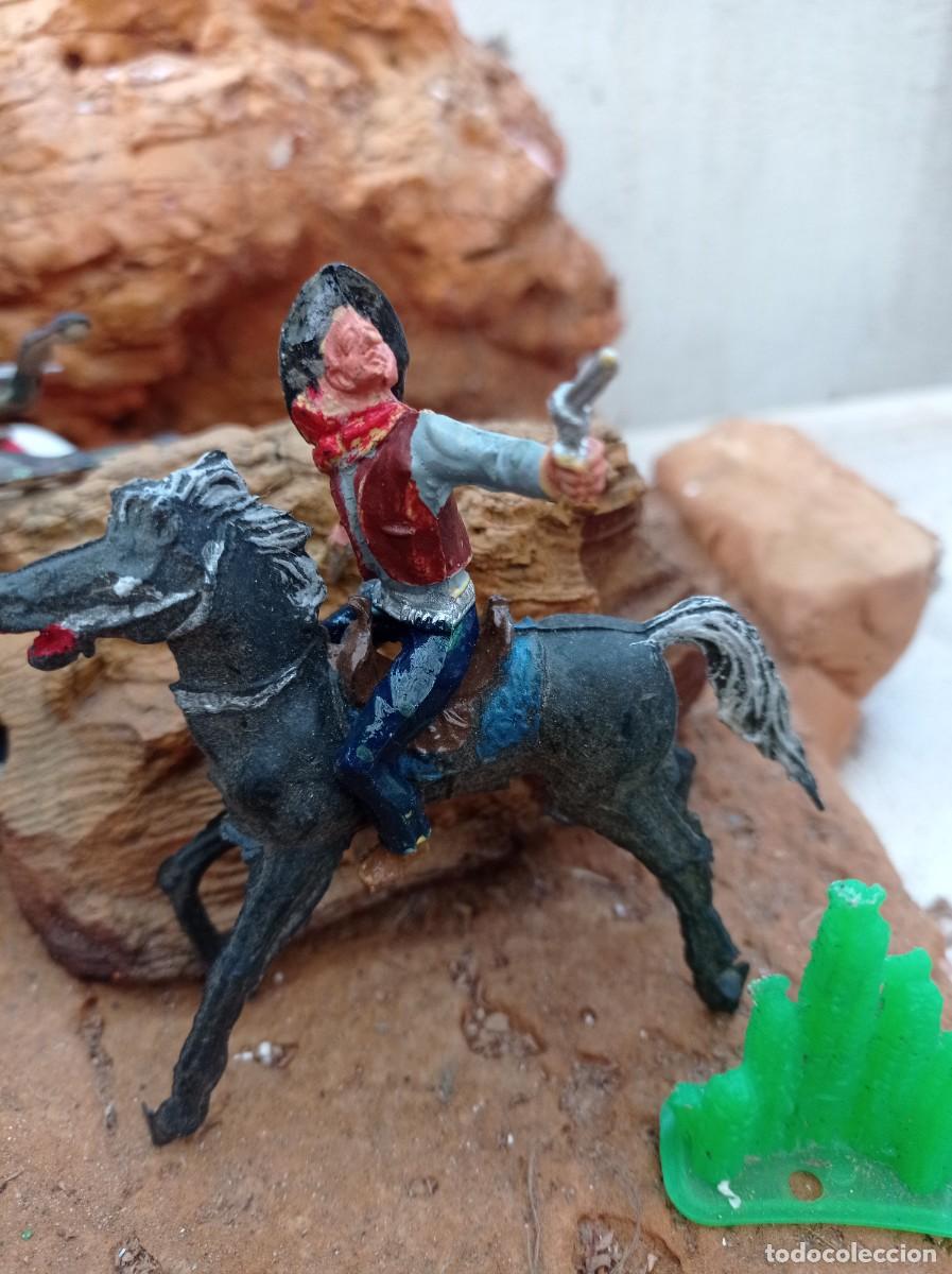 Figuras de goma y PVC: Vaquero y caballo de comansi - Foto 1